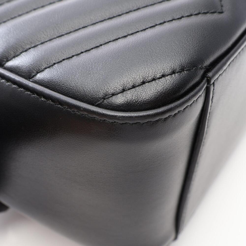 Gucci GG Marmont Backpack Rucksack Leather Black - Picture 6 of 8